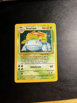 Venusaur Holo Rare 15/102 Base Set 1999-2000 Wizards Pokemon Card - Image 1