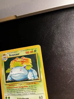Venusaur Holo Rare 15/102 Base Set 1999-2000 Wizards Pokemon Card - Image 2