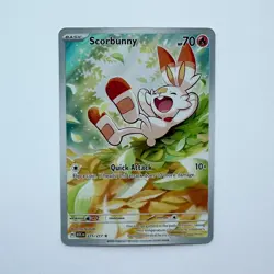 Pokemon TCG Scorbunny Illustration Rare Holo Card 225/217 ASCENDED HEROES - Image 1
