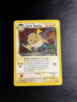 Dark Raichu 83/82 Team Rocket Unlimited Rare Secret Pokemon Card WOTC 2000 - Image 1