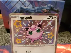 Jigglypuff - 198/091 - Paldean Fates - Baby Shiny Pokemon TCG Card NM Rare - Image 2