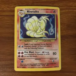 Ninetales Holo Unlimited Base Set Card 012/102 HP - Image 1