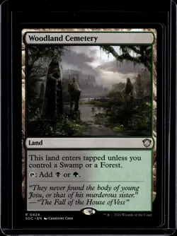 Woodland Cemetery - 424 - SOC - NM - MTG Magic the Gathering - Image 1