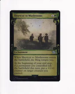 2023 MAGIC LOTR LORD OF THE RINGS SHOWCASE SCROLLS FOIL SHORTCUT TO MUSHROOMS - Image 1