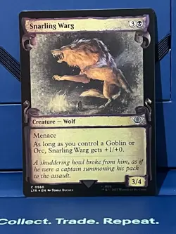 MTG Lord of the Rings Snarling Warg (Showcase Scrolls) Foil - Image 1