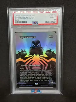 2025 Magic The Gathering Spider-Man: Opposition Agent PSA 9 FOIL - Image 1