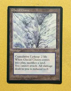 Glacial Chasm - Ice Age - MTG - Magic the Gathering - NM - Image 1