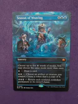 Season of Weaving 283 BORDERLESS Bloomburrow MTG - Image 1