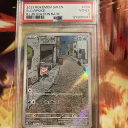 2023 POKEMON SVI EN-SCARLET & VIOLET ILLUSTRATION RARE #204 SLOWPOKE PSA 4 - Image 1