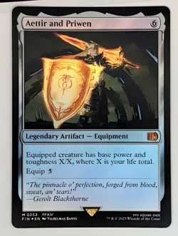 (Foil) Aettir and Priwen (253) FINAL FANTASY Mtg NM - Image 1