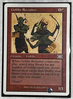 MTG Goblin Recruiter 6th Ed. NM/Mint - Image 1