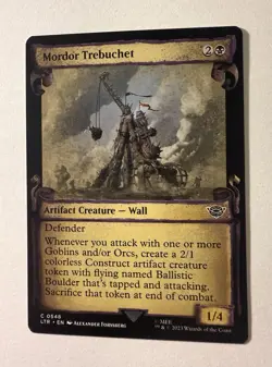 Mordor Trebuchet - Showcase Scrolls - Universe Beyond: The Lord of the Rings MTG - Image 1
