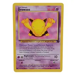 Drowzee 54/82 Team Rocket Regular Unlimited Common Pokemon Tcg NM - Image 1