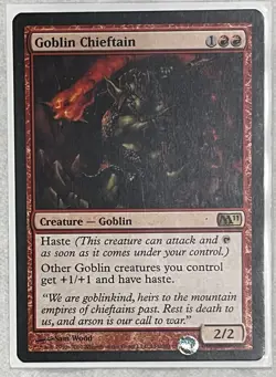 MTG Goblin Chieftain M11 Rare NM/Mint - Image 1