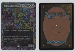 Borderless Scene Mikey & Leo Chaos Order Foil Teenage Mutant Ninja Turtles - Image 3