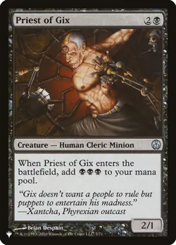 MTG Priest of Gix ** The List ** English - Image 1
