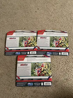 Pokemon TCG Scarlet Violet Blister 3-Pack Arcanine New Sealed SV01 Base Mew - Image 2