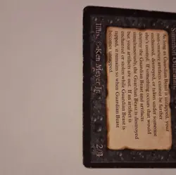 Wizards Guardian Beast Arabian Nights Rare Creature Black Regular ENG - Image 4