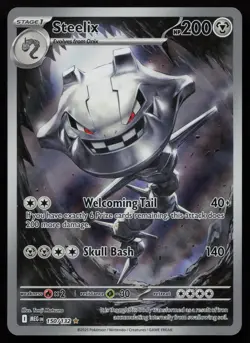 Steelix 150/132 Illustration Rare Mega Evolution Pokemon English NM - Image 1