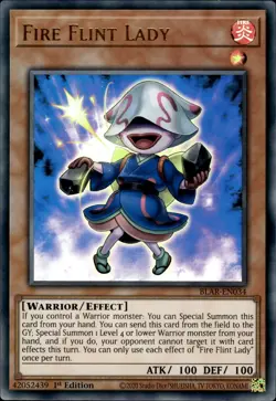 Fire Flint Lady - Ultra Rare 1st Edition BLAR-EN034 - NM - YuGiOh - Image 1