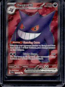 2024 Pokemon Temporal Forces Gengar ex Ultra Rare #193/162 - Image 1
