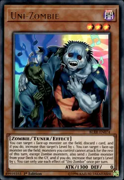 Uni-Zombie - Ultra Rare 1st Edition BLRR-EN074 - NM - YuGiOh - Image 1