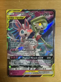 Pokemon Gardevoir & Sylveon GX Unbroken Bonds Holo Card 130/214 Ultra Rare - Image 1