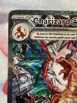 Charizard ex 223/197 SIR Holo 2023 Sv03 Obsidian Flames English Pokemon Card NM - Image 3