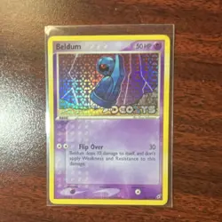 Pokemon Beldum 55/107 EX Deoxys Reverse Holo 50 HP Common Trading Card - Image 1