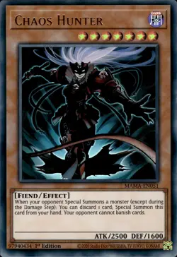 Chaos Hunter - Ultra Rare 1st Edition MAMA-EN051 - NM - YuGiOh - Image 1