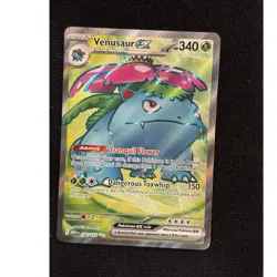 Pokemon Venusaur ex Full Art Holo Ultra Rare Sv: Scarlet & Violet 151 182/165 - Image 1