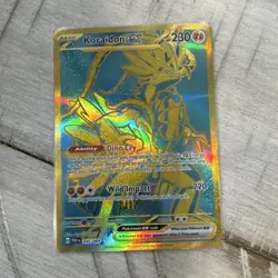 Pokemon Koraidon ex 245/091 SV: Paldean Fates Gold Rare Full Art Holo EX 230 HP - Image 1