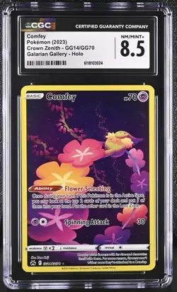 ✨✨ CGC 8.5 Comfey GG14/GG70 Pokemon Crown Zenith Galarian Gallery - Image 1