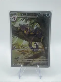 Liepard 137/086 White Flare Illustration Rare Holo Full Art SV Pokemon Card - Image 1
