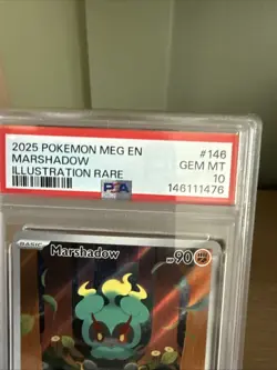 Pokemon 2025 Marshadow 146/132 Illustration Rare Mega Evolution GEM MINT PSA 10 - Image 3