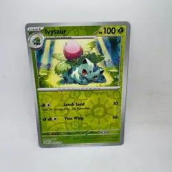 Ivysaur 002/165 Uncommon 151 Pokemon Reverse Holo Near Mint - Image 1