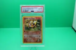 2000 Pokemon Gym Heroes Blaine's Growlithe 1st Edition #35 PSA 8 - Image 2