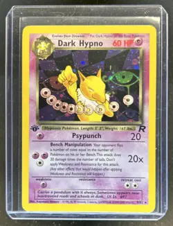 2000 Pokemon Team Rocket First Edition Dark Hypno Holo #9/82 - Image 1