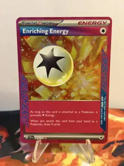 Pokemon TCG Enriching Energy 191/191 Sv08: Surging Sparks ACE SPEC Rare Holo - Image 2