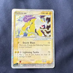Pokemon TCG Raikou ex 92/95 EX Holo EX Team Magma vs. Aqua English 2004 100 HP - Image 1
