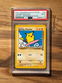 Pokemon Black Star Surfing Pikachu Pokemon League Promo PSA 9 PSA # 68566118 - Image 3