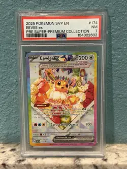 Pokemon Eevee ex Promo Holo SVP Scarlet & Violet 174 English PSA 7 - Image 1
