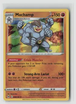 Machamp #088/196 Swsh11 Lost Origin Holo Rare Pokemon TCG NM - Image 1