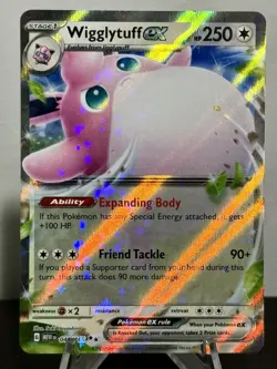 WIGGLYTUFF Pokemon ex - 040/165 Scarlet & Violet 151 Holo Double Rare - Image 1
