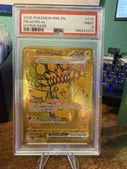 Pokemon Pikachu ex Sv: Prismatic Evolutions Hyper Rare Holo EN 179 PSA 9 - Image 2