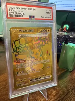 Pokemon Pikachu ex Sv: Prismatic Evolutions Hyper Rare Holo EN 179 PSA 9 - Image 5