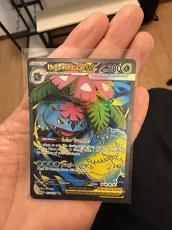 Pokemon Bulbasaur 166/165 SV 151 Rare Full Art Holo Mega Venusaur EX 155/132 - Image 2