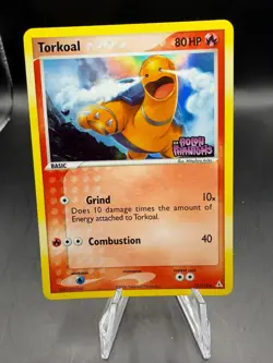 TCG POKEMON TORKOAL HOLO EX HOLON PHANTOMS STAMPED 33/110 - Image 1
