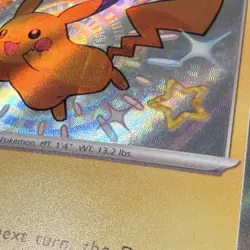 Pokemon TCG Pikachu 131/091 SV Paldean Fates Shiny Rare Holo English 2024 - Image 2