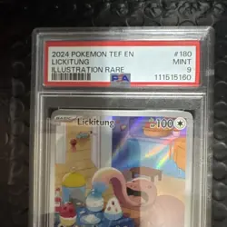 Pokemon Lickitung SV05: Temporal Forces Illustration Rare Holo 180/162 PSA 9 HP… - Image 2